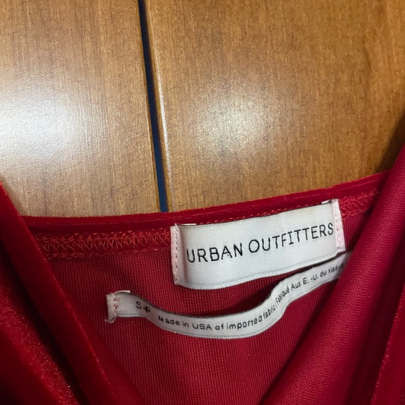 Urban Outfitters Red Velvet Mini Dress - Picture 4 of 4